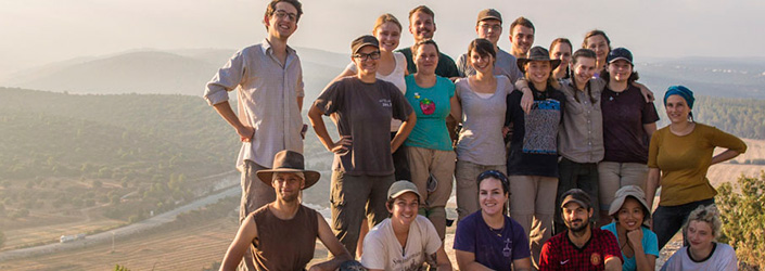 Group of students on a field trip in the desert.