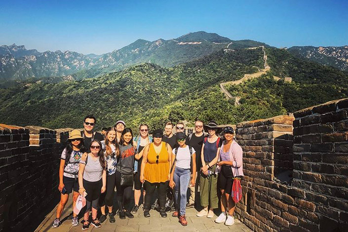 GLP students at Great Wall of China