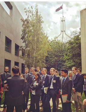 GLP students exploring Canberra