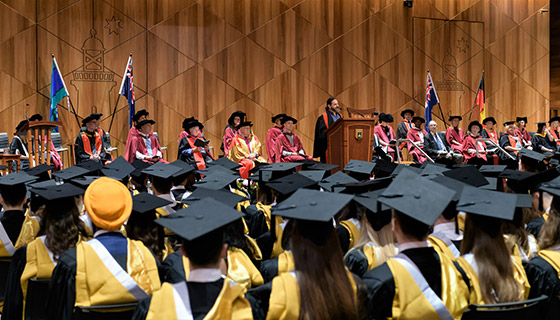 Image of graduates attending the graduation ceremony